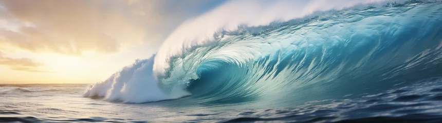 Foto op Plexiglas beautiful sea waves on the beach © Aghavni