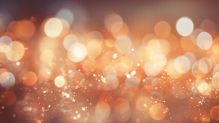 festive background with natural bokeh and bright golden lights. vintage magic background