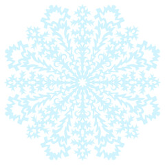 Snowflake. Illustration on transparent background