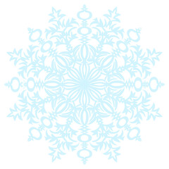Snowflake. Illustration on transparent background
