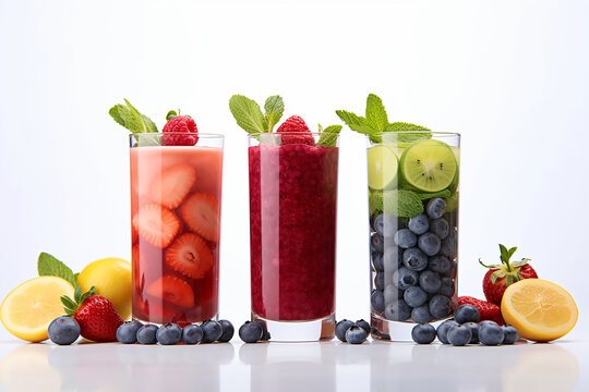 glass of fruit juice / smoothies