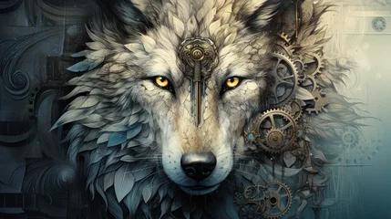 fantasy wolf face © EmmaStock