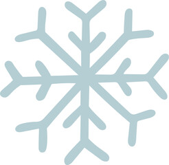 Snowflake vector illustration, Weather vector, kids illustration, Weather clipart, baby element, kawaii vector