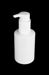 White bottle packaging isolated mockup