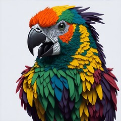 parrot head t-shirt design