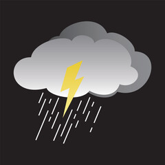 rain icon design. weather illustration, sign and symbol.