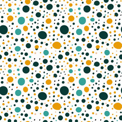Fototapeta premium green and yellow dots tile