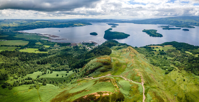 Views of Lake Lomond from Conic Hill, Scotland