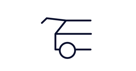 car tailgate icon. Thin line car tailgate icon from car parts collection. Outline vector isolated on white background. Editable car tailgate symbol can be used web and mobile