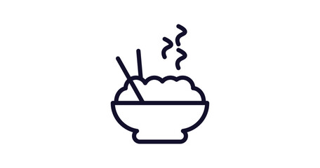 dandan noodles icon. Thin line dandan noodles icon from food collection. Outline vector isolated on white background. Editable dandan noodles symbol can be used web and mobile