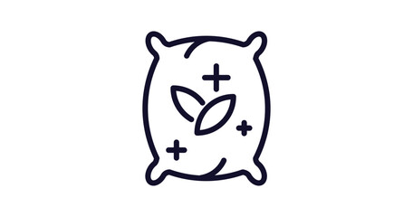 organic food icon. Thin line organic food icon from food collection. Outline vector isolated on white background. Editable organic food symbol can be used web and mobile