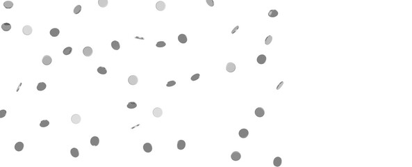 Enchanting Delight: Spectacular 3D Illustration Showcasing Enchanting silver Confetti