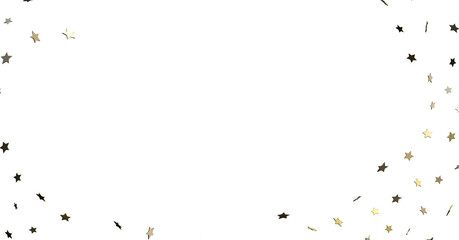 Holiday Stardust Rain: Brilliant 3D Illustration Showcasing Descending Christmas Stars