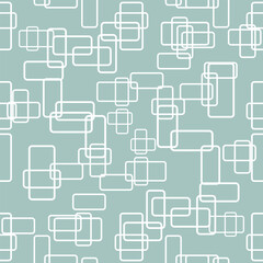 Seamless vector background with random shapes. Abstract light blue and white ornament. Seamles abstract pattern