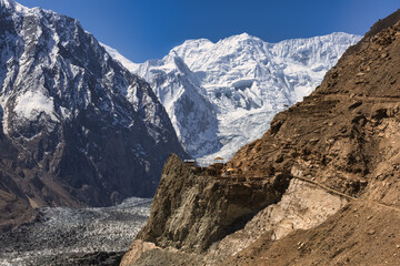 Passu Glacier is situated in the south side of Passu village, Located in the Hunza upper Gojal Valley of Gilgit Baltistan in northern Pakistan.