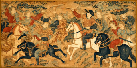 Scene from an ancient battle - Generative AI