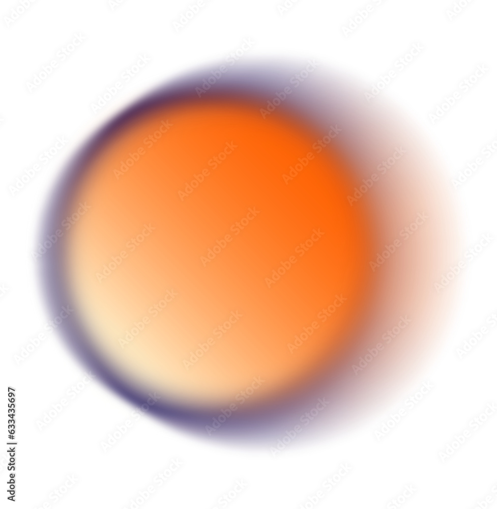 Poster abstract blue spheres gradient light isolated element