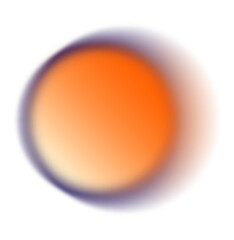 Abstract blue spheres gradient light isolated element