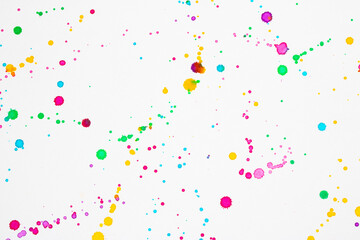 Acrylic Paint Splatters Textures and spots for Background
