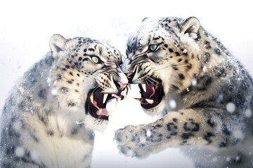 Obraz premium Snow Leopard