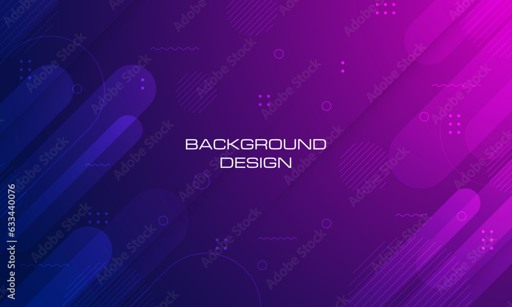 Sticker modern dark blue purple gradient background with diagonal geometric shape and element. vector illust