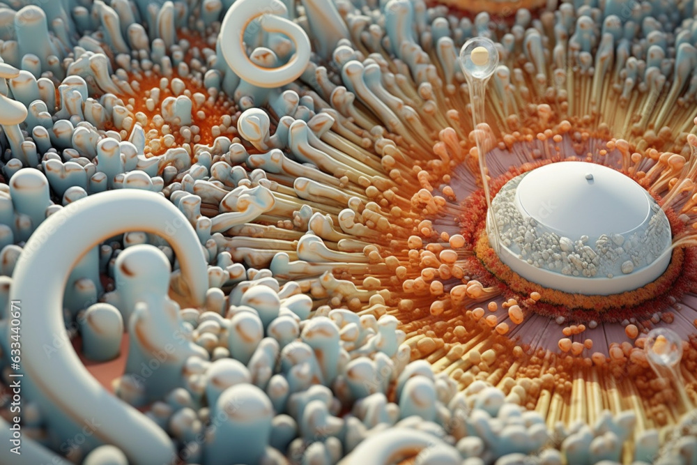 Poster a bacterial colony with a circular shape and a smooth surface, exhibiting a bright white coloration 