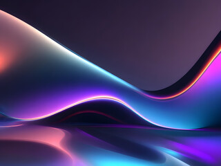 Obraz premium abstract holographic background AI generated 