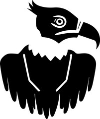 bearded Vulture silhouette icon