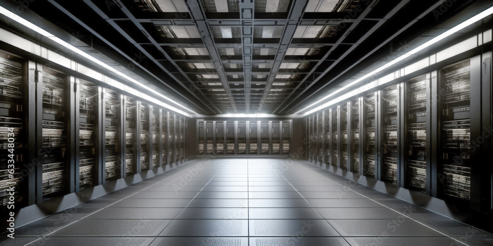 Aufkleber computers servers room - generative ai