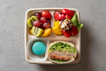 Sandwich Americano Coffee Ice Brunch Box