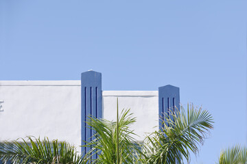 Miami. Art deco district. Geometries painted by the sky and light. 