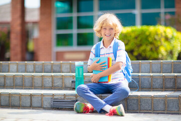 Child going back to school, year start