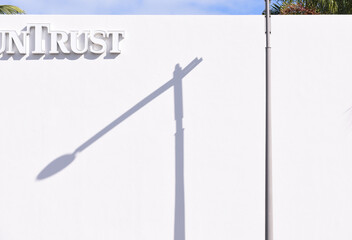 Miami. Art deco district. Geometries painted by the sky and light. 