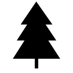 木を表す塗りつぶしスタイルのアイコン