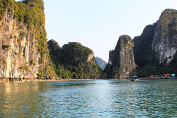 Fototapeta na wymiar Halong Bay in Vietnam