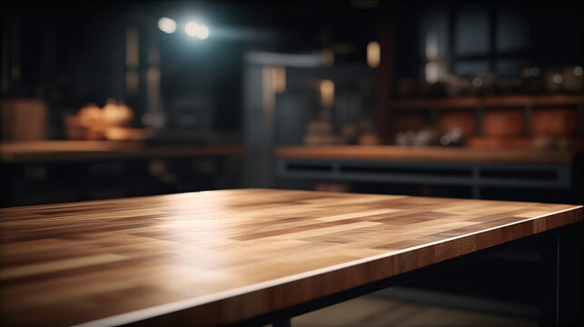 Empty table top good for product display