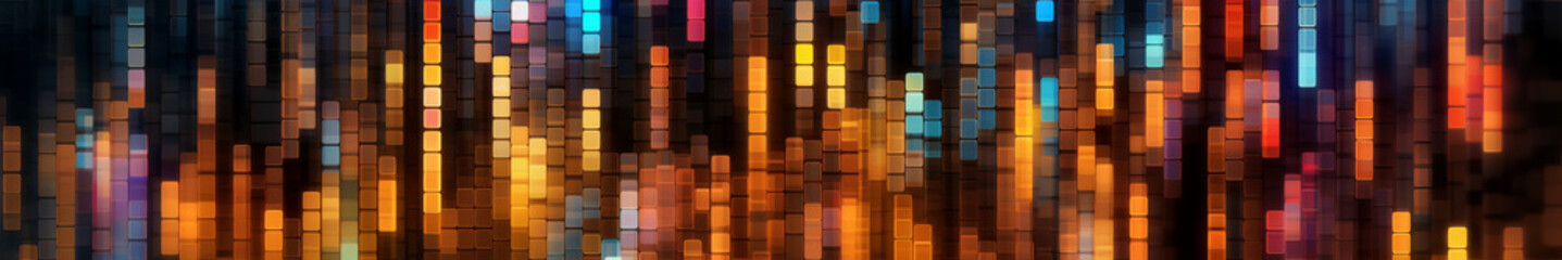 background of rainbow flowers with columns