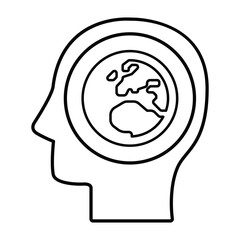 Global Thinking Icon