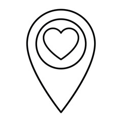 Charity Mind Icon In Outline Style