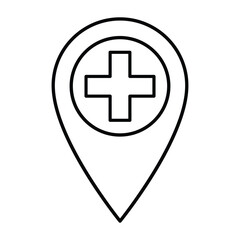 Add Map Icon In Outline Style