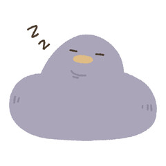funny cute kawaii duck rubber purple sleeping cartoon clip art baby shower