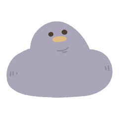 funny cute kawaii duck rubber purple melting cartoon clip art baby shower