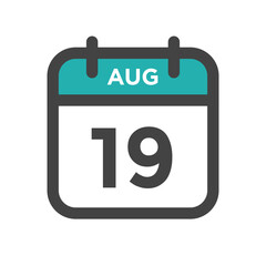 August 19 Calendar Day or Calender Date for Deadlines or Appointment