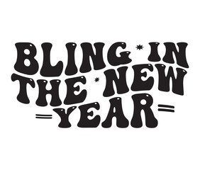 Retro New year Craft Design. T-shirt Design. Illustration