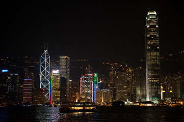 Fototapeta na wymiar Hong Kong skyline; Hong Kong, China