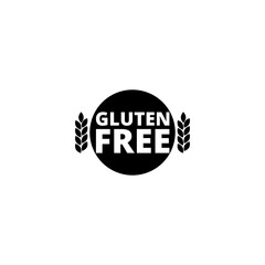 Gluten free icon isolated on white background