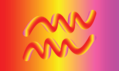 Fototapeta premium Abstract Fluid Multicolors geometric compositions with gradient 3d wave shape Background with colorful