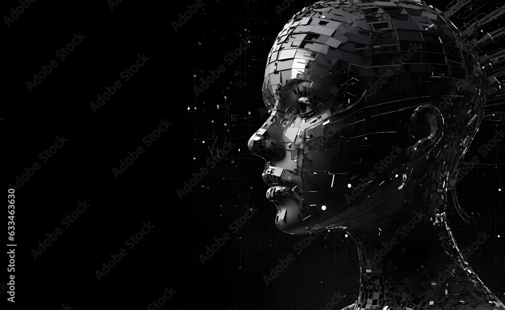 Poster ai style background, futuristic, stunning background image of ai neural nets thinking and generating