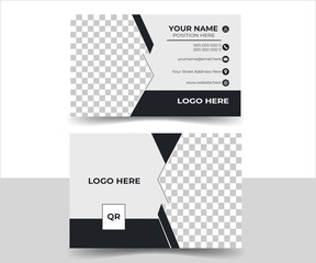 business card corporate official minimal creative abstract professional informative business card design. Modern Creative & Clean business style business card.