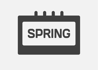 Template icon page calendar - Spring
